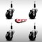Service Caster 3'' SS Phenolic Wheel Swivel 7/8'' Expanding Stem Caster Set, 4PK SCC-SSEX20S314-PHS-78-4 - alternate 3